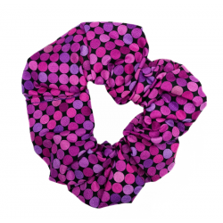 Purple Disco Spot Scrunchie
