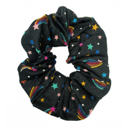 Black Shooting Star Scrunchie