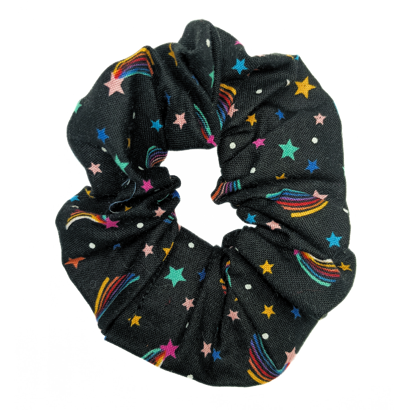 Black Shooting Star Scrunchie