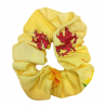 Yellow Welsh Dragon & Daffodils Scrunchie