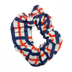 Navy England Flag Scrunchie