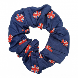 Navy Union Jack Scrunchie