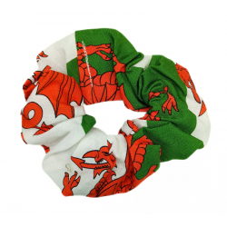 Welsh-  Wales Flag Scrunchie