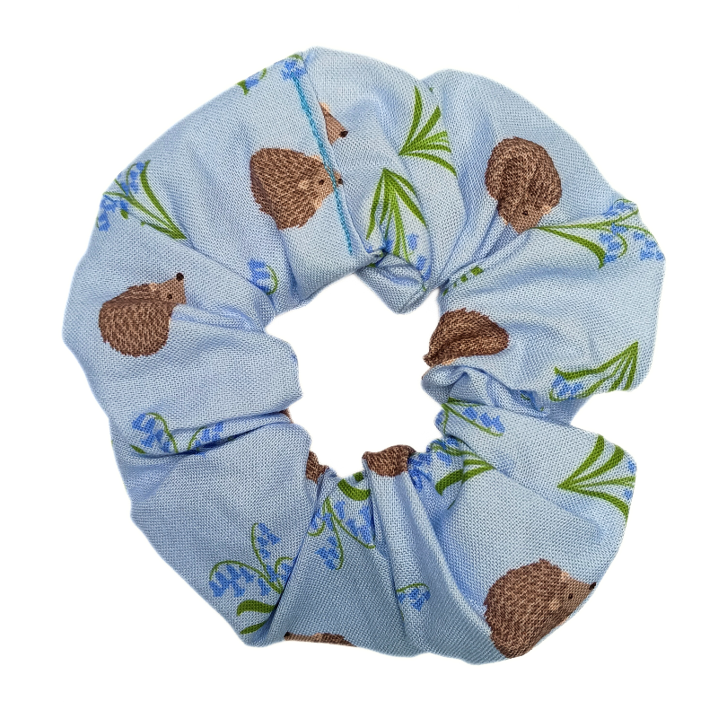 Bluebells & Hedgehogs Scrunchie