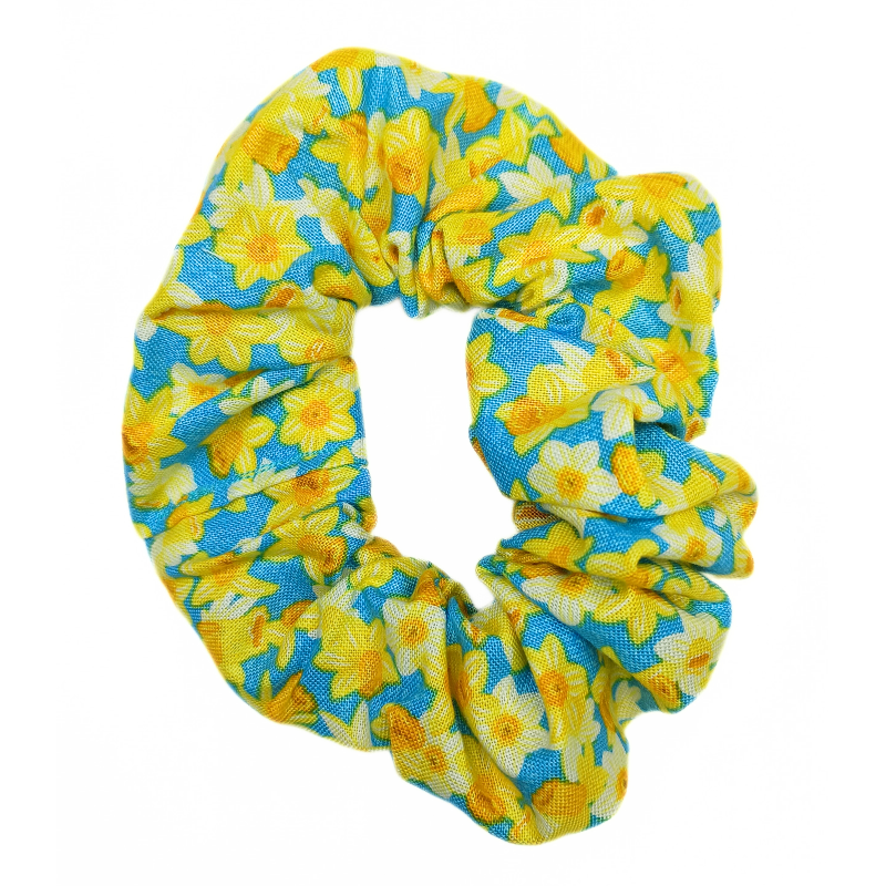 Blue Daffodils Scrunchie