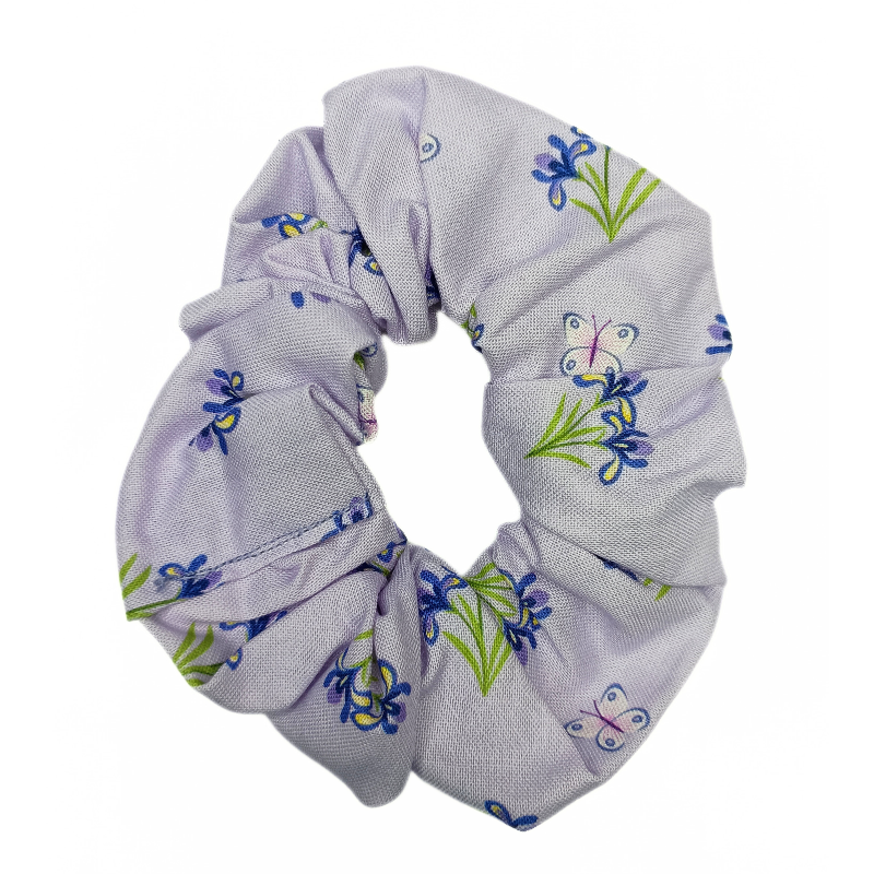 Iris & Butterflies Scrunchie