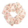 Pink Flower Scrunchie