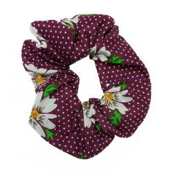 Purple Daisy Scrunchie
