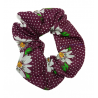 Purple Daisy Scrunchie