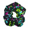 Black Floral Hair Scrunchie
