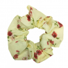 Cream Floral Scrunchie