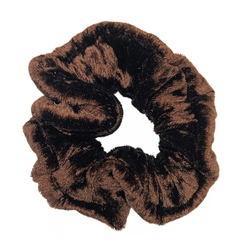Chocolate Brown Velvet Scrunchie