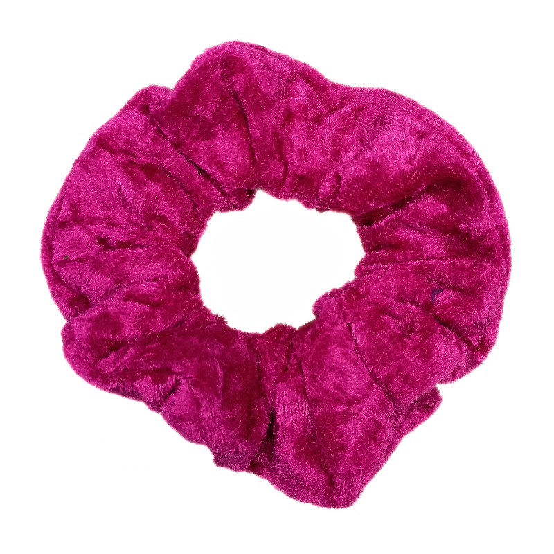 Cerise Velvet Scrunchie