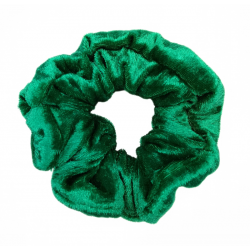 Jade Green Velvet Scrunchie