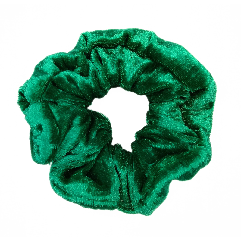 Jade Green Velvet Scrunchie
