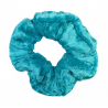 Kingfisher Blue Velvet Scrunchie