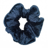 Navy Velvet Scrunchie