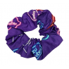 Glow in the Dark Purple Words Scrunchie