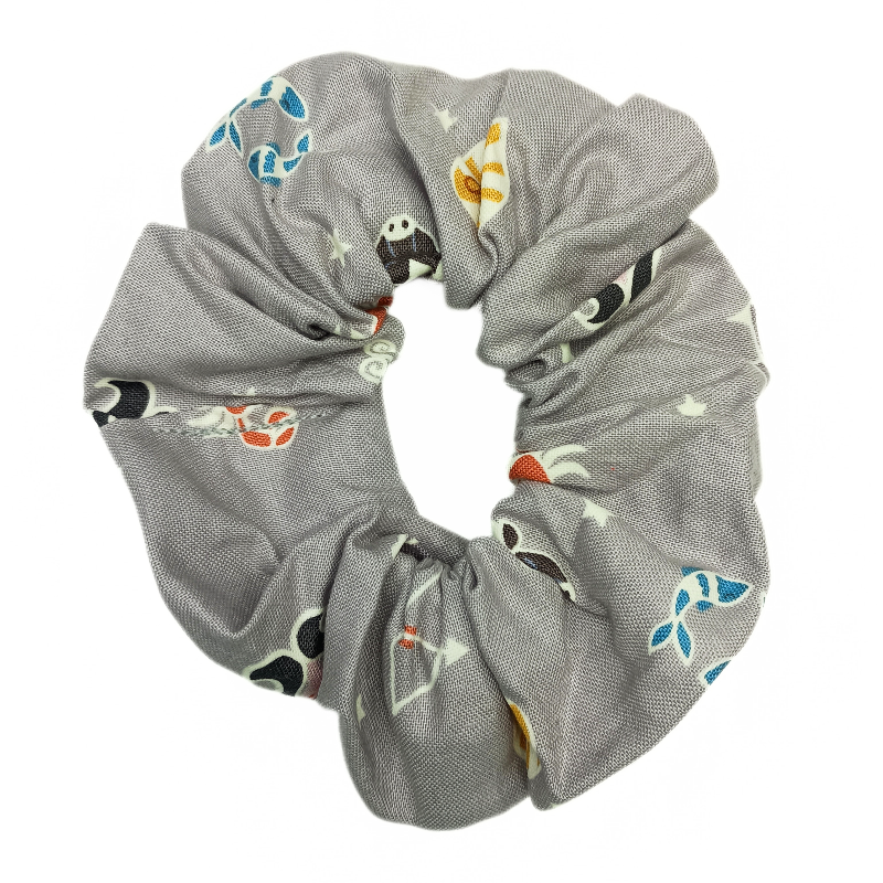 Glow in the Dark Grey Horoscope Scrunchie