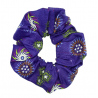 Glow in the Dark Purple Fireworks Scrunchie