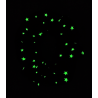 Glow in the Dark Orange Stars Halloween Scrunchie