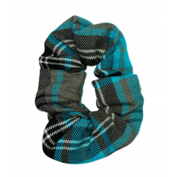 Turquoise and Grey Tartan...