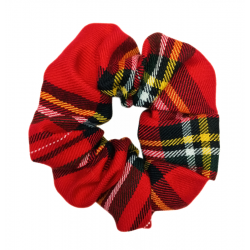 Red Tartan Scrunchie