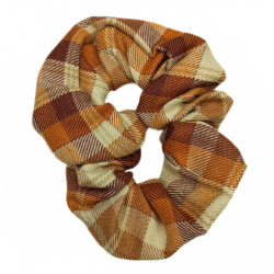 Autumn Tartan Scrunchie