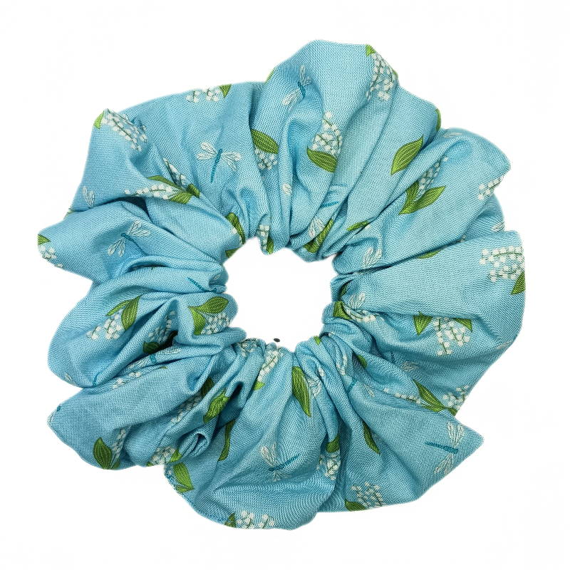 Lily of the Valley & Dragonflies Mega Scrunchie