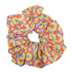 Rainbow Swirl Mega Scrunchie