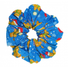 Blue Gingerbread Mega Christmas Scrunchie