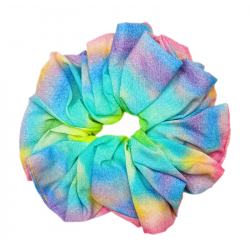 Rainbow Watercolour Mega Scrunchie
