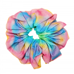 Rainbow Watercolour Mega Scrunchie
