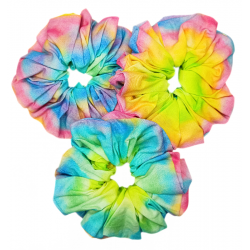 Rainbow Watercolour Mega Scrunchie