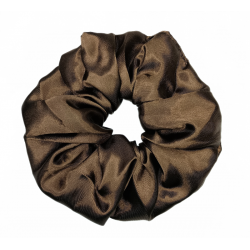 Satin Brown Mega Scrunchie