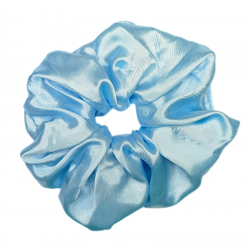 Satin Baby Blue Mega Scrunchie
