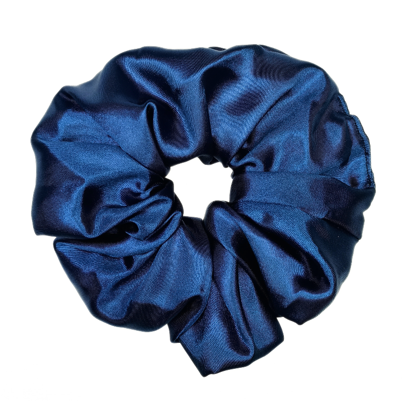 Satin Navy Mega Scrunchie
