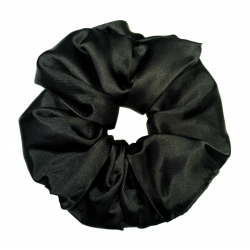 Satin Black Mega Scrunchie