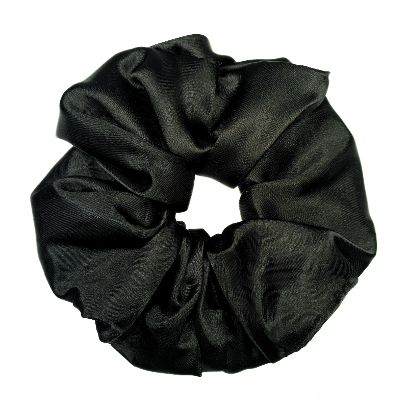 Satin Black Mega Scrunchie