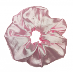 Satin Pink Mega Scrunchie