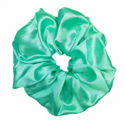 Satin Mint Mega Scrunchie