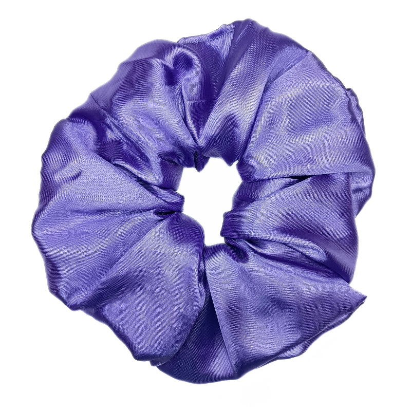 Purple Satin Mega Scrunchie