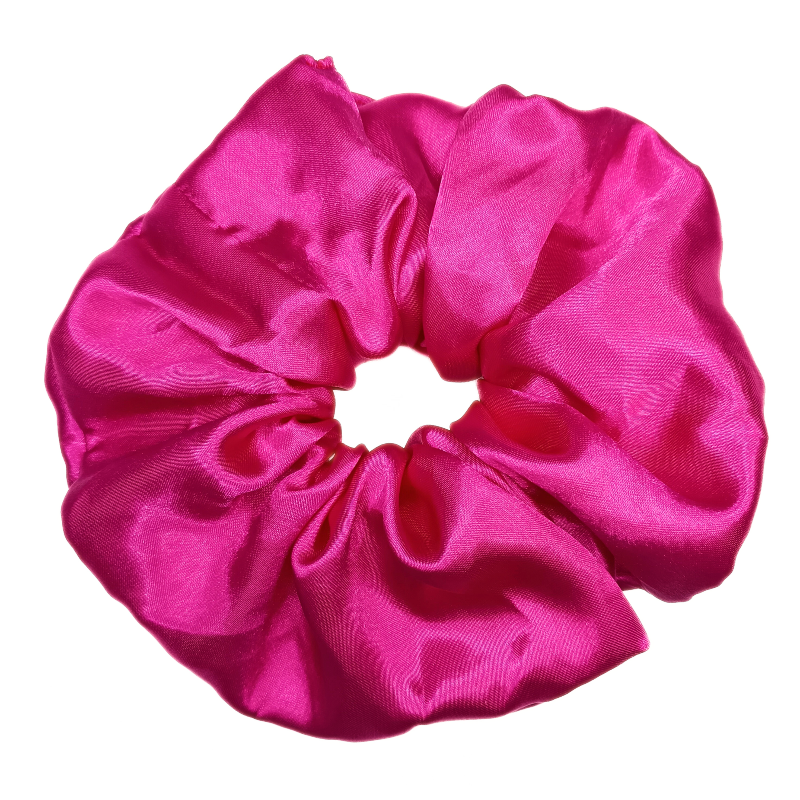 Satin Cerise Mega Scrunchie
