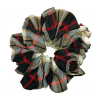 Beige, Black, Red and White Tartan Mega Scrunchie
