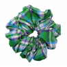 Green and Purple Tartan Mega Scrunchie