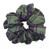 Purple and Grey Tartan Mega Scrunchie
