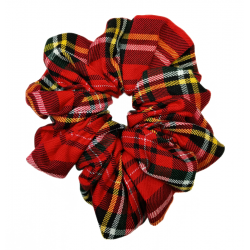 Red Tartan Mega Scrunchie