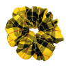 Yellow Tartan Mega Scrunchie