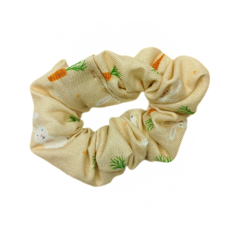 Bunnies & Carrots Mini Scrunchie.