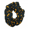 Halloween Black & Orange Eyes Mini Scrunchie